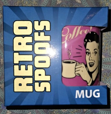 Retro Spoofs Coffee Mug You Can Sleep When You're Dead  Blue New In Box Gift 