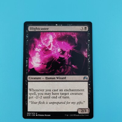 mtg origins cards Magic The Gathering (MTG) Origins #85 Blightcaster Uncommon card Unplayed