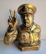 Original Britain Prime Minister WINSTON CHURCHILL bust statue sculpture H=17 cm