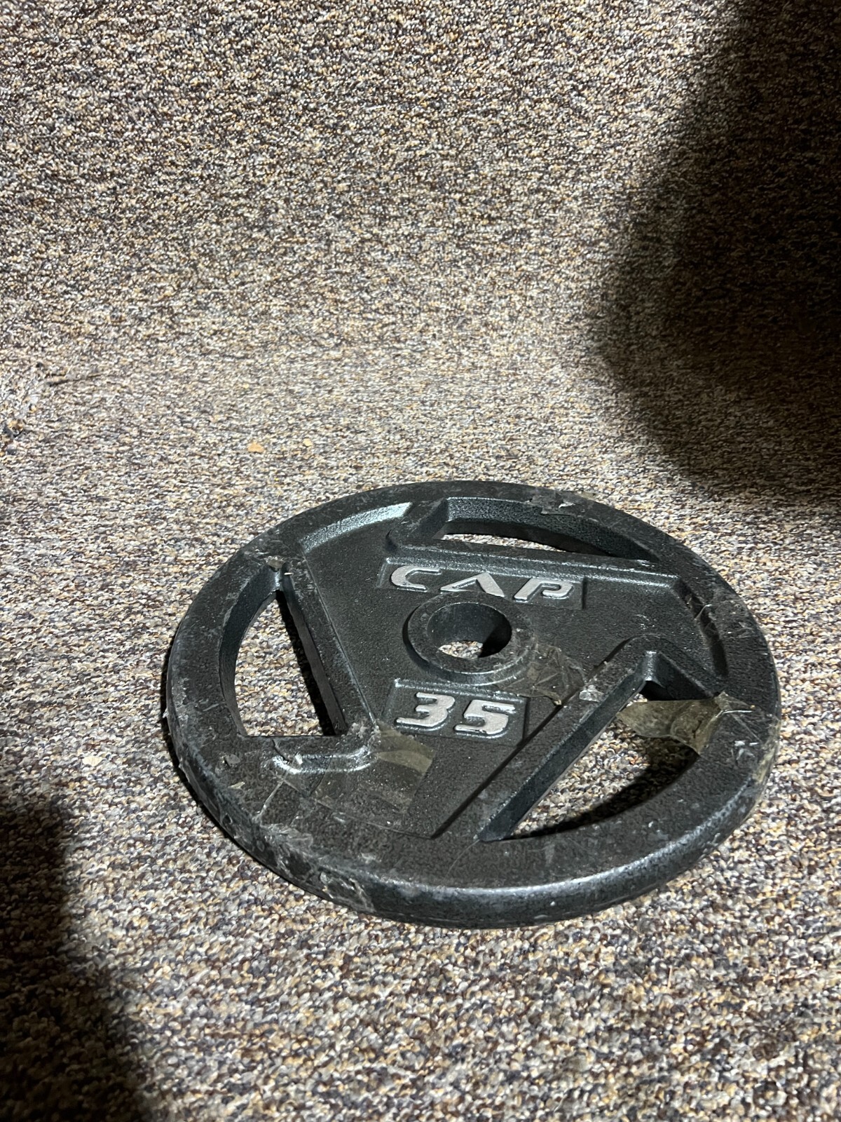 Cap Barbell Grip Weight Plate 35 LB Black *FAST SHIPPING