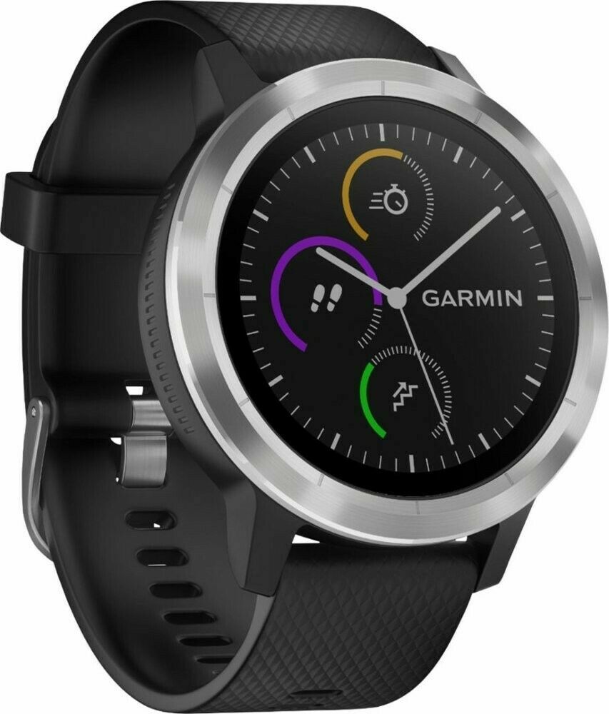 Garmin vivoactive Stainless Steel Smartwatch Black (010