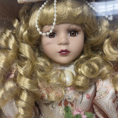 Collector's Choice fine bisque porcelain doll 16