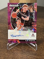 2020-21 Prizm Draft Picks Prospect Purple Ice /99 Nico Mannion Rookie Auto RC