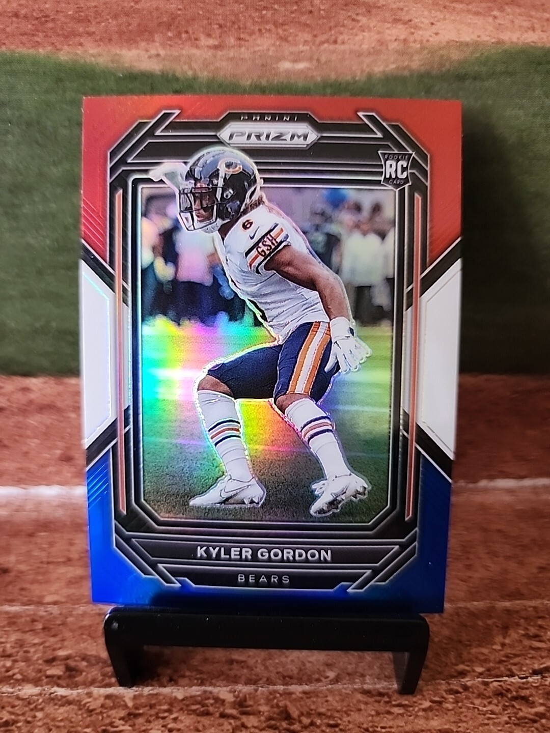 2022 Panini Prizm Red White Blue Kyler Gordon Rookie Chicago Bears #385
