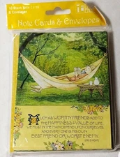 MARY ENGELBREIT NOTE CARDS & ENVELOPES, MUCH AS WORTHY FRIENDS,  NIP