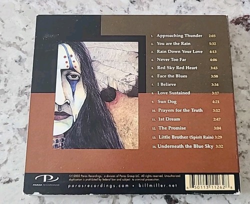 2002 Spirit Rain CD by Bill Miller Native American Signed - Imagen 4 de 4