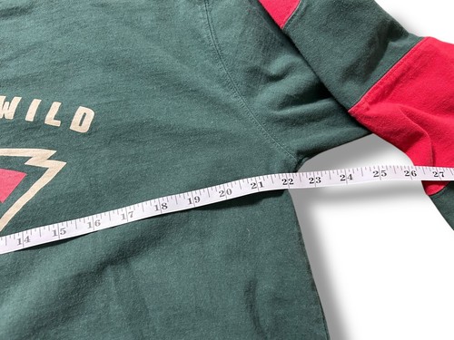 NHL Minnesota Wild Hockey Long Sleeve Jersey Tee Shirt Men’s Size Large Green - Picture 4 of 6