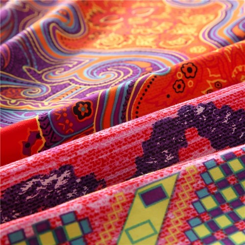 Omelas Bohemian Queen Duvet Cover Set Colorful Boho Floral Bedding Super Soft... - Picture 4 of 7