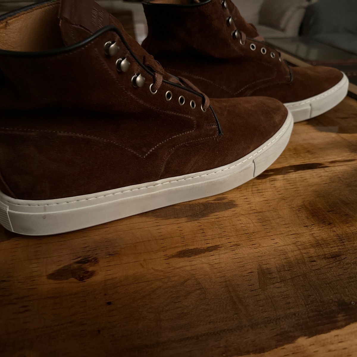 Allen Edmonds Higgins Mill Sneaker Boot Mens 9.5 D Brown Suede Gorpcore Designer In Review: Allen Edmonds Higgins Mill Weatherproof Boots main image 2