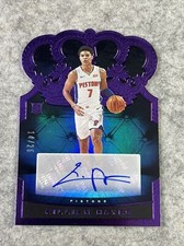 2020 Panini Crown Royale FOTL Purple 14/25 Killian Hayes #RCA-HAY Rookie Auto RC