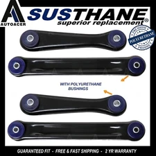 Rear Upper Lower Trailing Arm Kit 4p with Poly Bushes For Crown Victoria Towncar