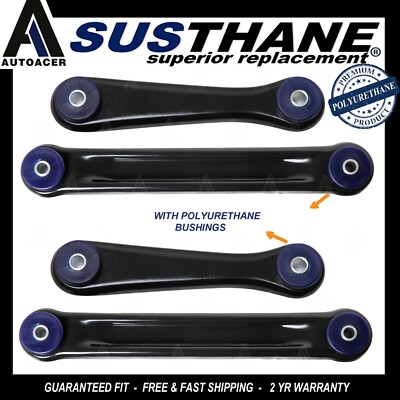 Rear Upper Lower Trailing Arm Kit 4p with Poly Bushes For Crown Victoria Towncar
