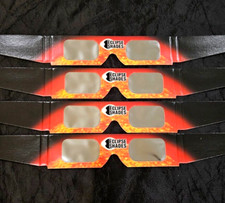 4 Pair - 2024 HD Solar Eclipse Glasses. ISO/CE/NASA Certified Fast Shipping
