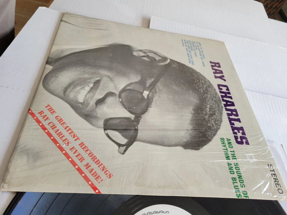 RAY CHARLES - And The Sounds Of Rhythm And Blues R&B COMPILATON Lp in Shrink - Image 2 of 4