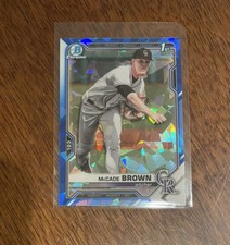 McCade Brown 2021 Bowman Chrome Draft Sapphire