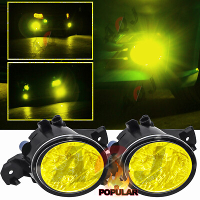 Bumper Yellow Fog Light Lamp For Nissan Rogue Sport 2017-2019 Qashqai 2014-2017