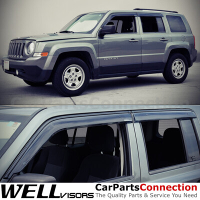 WellVisors Window Visors 07-17 For Jeep Patriot Side Deflectors | eBay