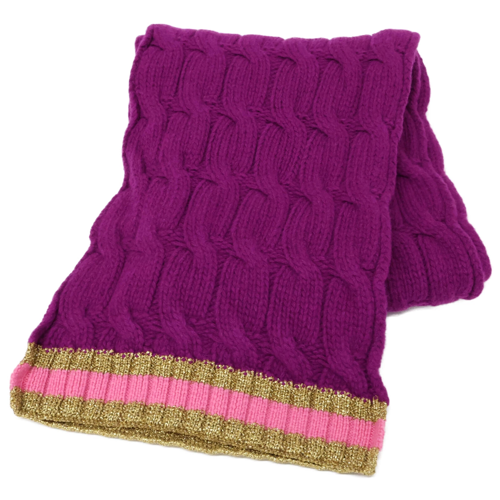 Foulard violet GUCCI 544777 laine x cachemire