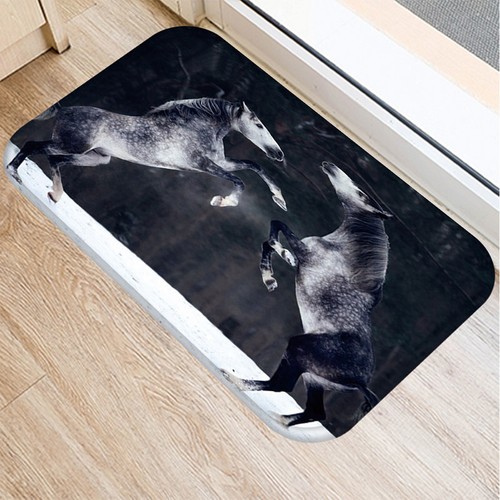 Horse Pattern Anti-Slip Suede Carpet Door mat doormat Kitchen Floor Mat Rug - Picture 4 of 23