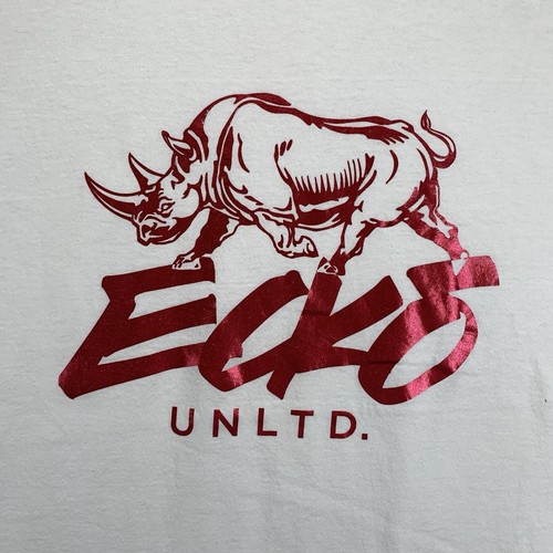 Camisa De Colección Ecko Unltd Para Hombres 5XB Blanco Rinoceronte Metálico Logo Grunge Patinador y2k - Imagen 2 de 15