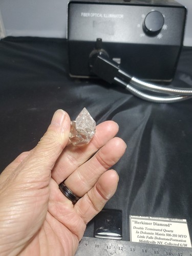 H-5) Beautiful Jewelry Grade Clear ,Sparkiling"Herkimer Diamond(s)" Crystal(s) - Picture 9 of 16