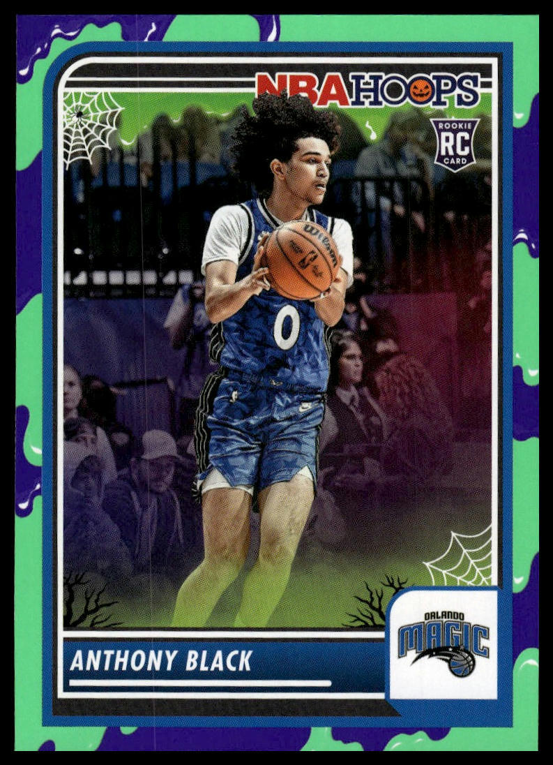 2023-24 Hoops Haunted Hoops #88 Anthony Black Slime RC