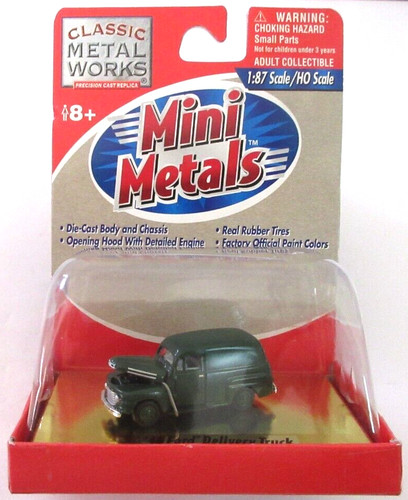 Camión de reparto Ford Mini Metals escala HO '48 verde #30143 | Zustand: New