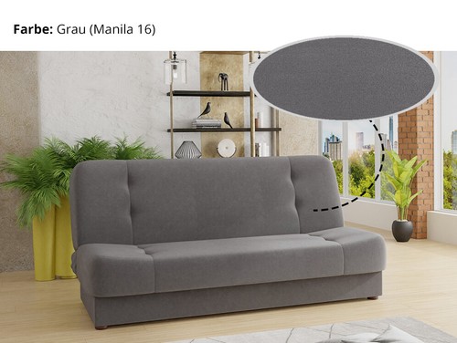 Schlafcouch SENA mit Schlaffunktion - Bettsofa mit Bettkasten, Schlafsofa, Sofa - Bild 8 von 15