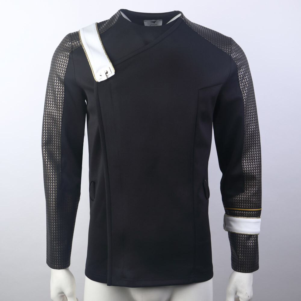 Para Strange New Worlds Capitán Pike MM Chaqueta Negras Uniformes Flota Estelar Disfraces