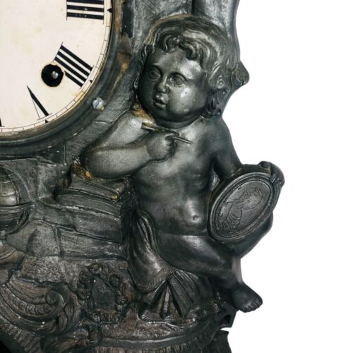 Waterbury Clock c. 1856 - Nicholas Muller - Cast Iron Figural Front № 84 - 19" - Picture 7 of 22