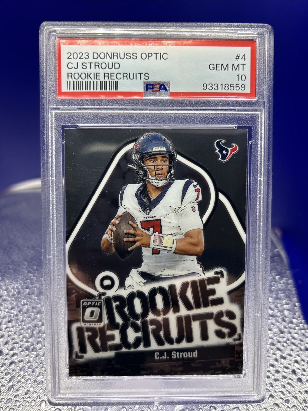 2023 Donruss Optic CJ Stroud Rookie Recruits PSA 10 Houston Texans