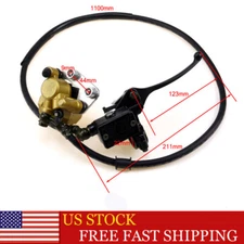 110mm Front Brake Master Cylinder Brake Caliper & Hose Assembly Pit Dirt Bike US