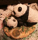 Panda Bears Playing 1992 CBK LTD Panda Figurine Resin PANDA Bears Vintage — photo 7