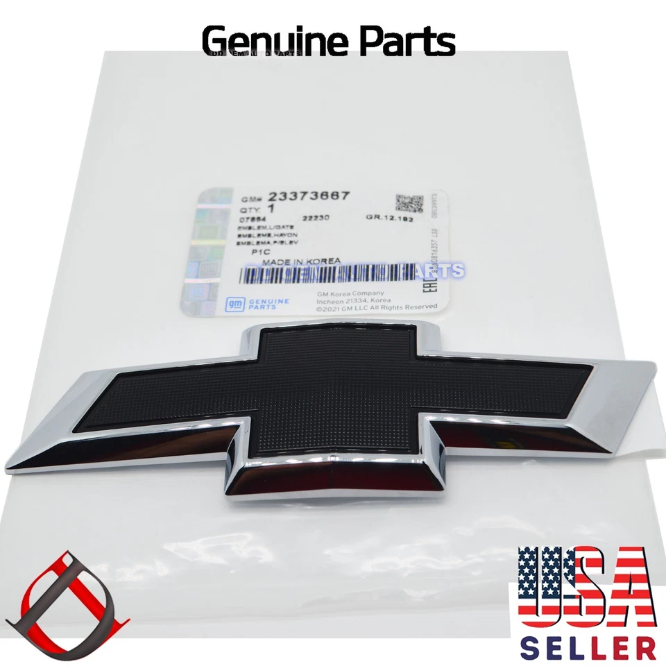 Puerta levadiza trasera genuina Chevrolet Equinox emblema logotipo deportivo cromo negro RS 18-22 Foto 3 de 4