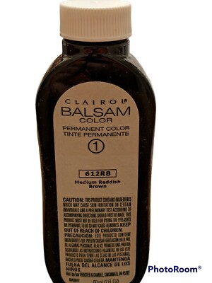 Clairol Balsam Hair Color Permanent Dye #612RB Medium Reddish Brown