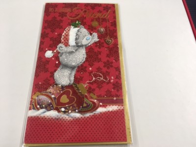 Me To You/Carte Blanche Weihnachtskarten für euch beide, Freund, Paar, über die Meilen 