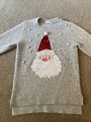 girls sequin christmas jumper