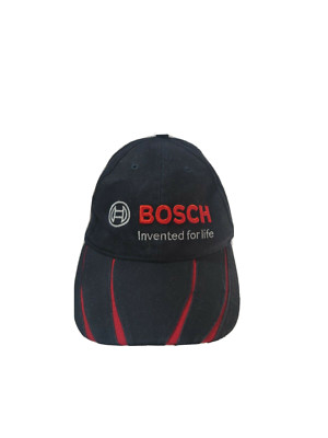 BOSCH Invented for Life Navy Blue and red Cap hat Adjustable Strap cotton