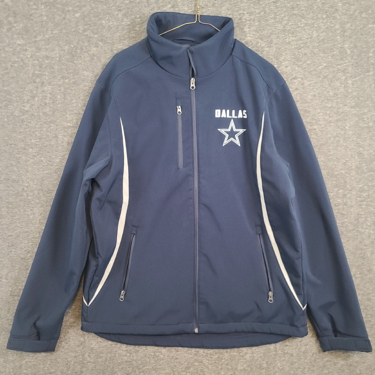 Dallas Cowboys G-lll NFL Full Zip Soft Shell Jacket Navy Blue Size