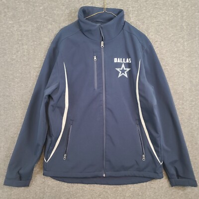 Dallas Cowboys G-lll NFL Full Zip Soft Shell Jacket Navy Blue Size