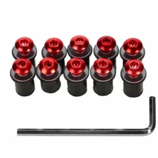 Kit For CBR600RR/900RR/1000RR VFR800 10PCS M5 Windscreen Windshield Bolt Screw