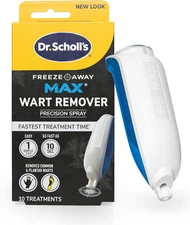 Dr. Scholl'S Freeze Away MAX Wart Remover, 10 Treatments - as Fast as 10 Seconds