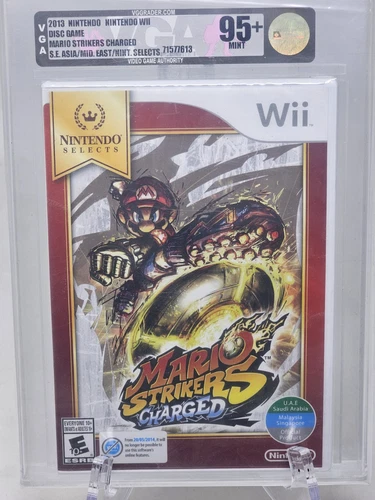 Mario Strikers Charged Nintendo Wii VGA 95+ MINT Gold UAE