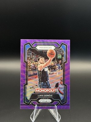 2023-24 Panini Prizm Monopoly - Luka Dončić #22 Purple Wave Prizm