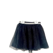 Cat  Jack XS 4/5- Black  silver sparkle skirt