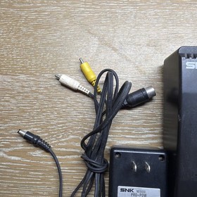 SNK Neo Geo AES Console AC Adapter AV Cable Tested Japan MAX 330 MEGA