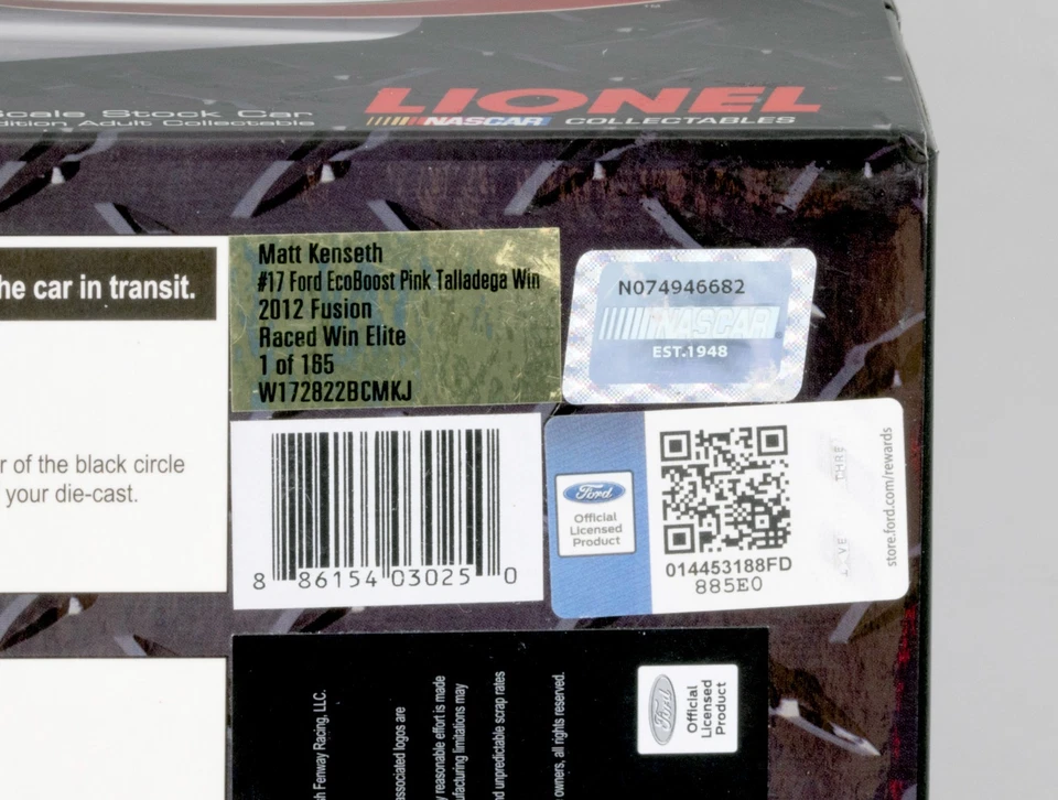 2012 MATT KENSETH  ELITE #17 PINK TALLADEGA WIN - 100 of 165 - Image 4 of 4