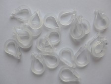 Gardinen Raffrollohaken für Raffrollos transparent 20 Stück