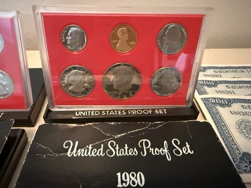 Estate Collection Silver Platinum US Proof Coin Sets $1 $2 Certificate PCGS PR70 - Picture 11 of 24