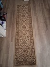 Traditional Oriental Runner Rug Beige Red Green Rectangle Floral Pattern — photo 2